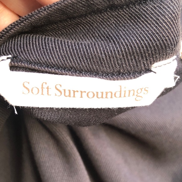 Soft Surroundings Black Zip-Front Blouse - Picture 12 of 12